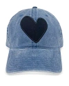 Kerri Rosenthal Heart Patch Baseball Hat - Exclusive In Denim