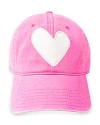 Kerri Rosenthal Heart Patch Baseball Hat - 100% Exclusive In Hot Pink