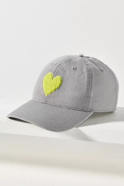 Kerri Rosenthal Imperfect Heart Baseball Cap In Gray