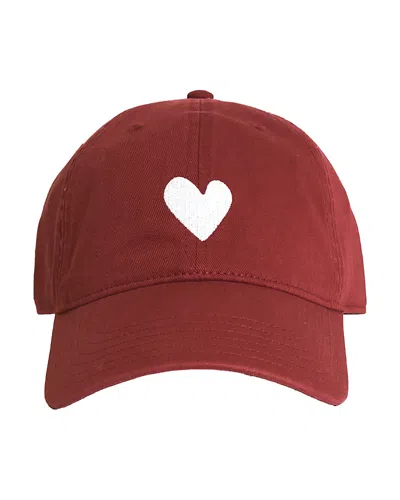 Kerri Rosenthal Imperfect Heart Hat In Red