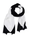Kerri Rosenthal Imperfect Heart Scarf In Black