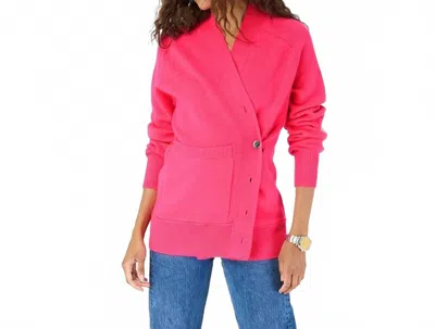 Kerri Rosenthal Jackie Cardigan In Neon Pink