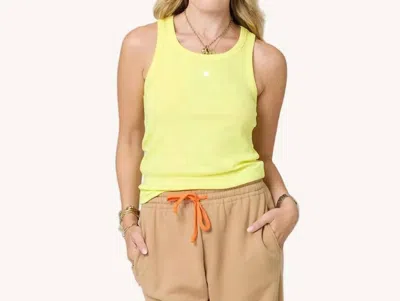 Kerri Rosenthal Kr Tank In Lemon Tint In Yellow
