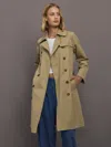 Kerri Rosenthal Kr Trench Coat In Neutral