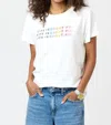 Kerri Rosenthal Life Is Beautiful Tee In White