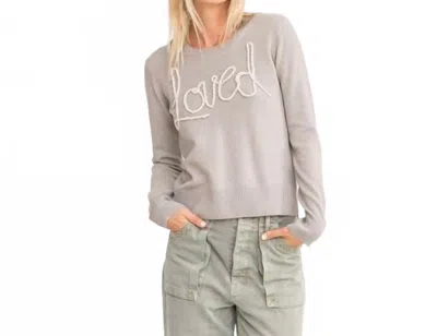 Kerri Rosenthal Liz Love Sweater In Stardust In Gray