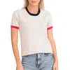 KERRI ROSENTHAL LONNIE RINGER TEE IN QUARTZ