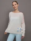 Kerri Rosenthal Love Is All Around You Sweater In White