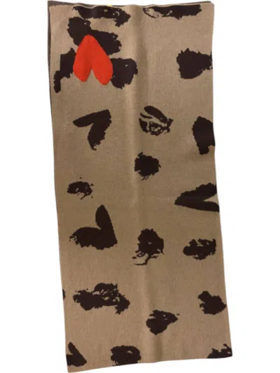 Kerri Rosenthal Love Scarf In Brown
