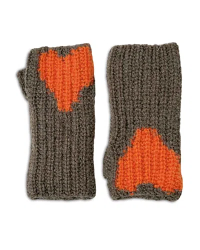 Kerri Rosenthal Loved Merino Wool & Cashmere Fingerless Gloves In Multi