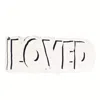 Kerri Rosenthal Loved Rock Of Love 12 X 4 In Pure White