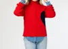 Kerri Rosenthal Lucy Imperfect Heart Sweater In Cherri Red In Red
