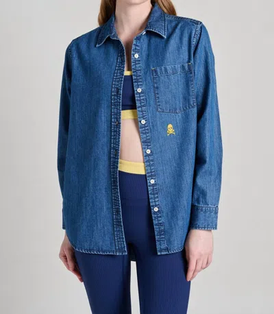 Kerri Rosenthal Mia Soul Brigade Shirt In True Denim In Multi