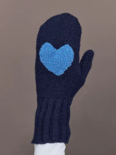 Kerri Rosenthal Patch Mittens In Blue