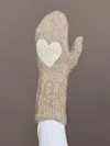 Kerri Rosenthal Patch Wool Mittens In Brown