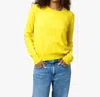 Kerri Rosenthal Patchwork Cotton Pullover Sweater In Sunshine Yellow In Yellow