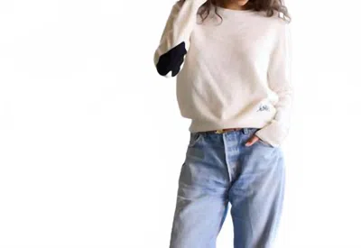 Kerri Rosenthal Patchwork Pullover Sweater In Natural In White