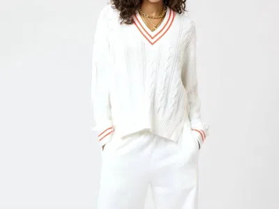 Kerri Rosenthal Patvee V-neck Sweater - Plus In White
