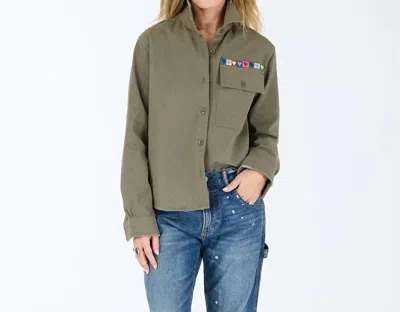 Kerri Rosenthal Pia Love Brigade Shirt In Army Green