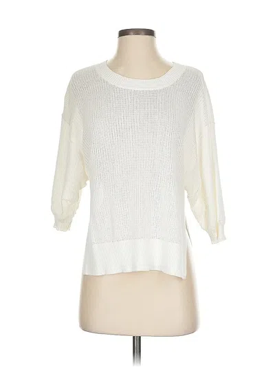 Pre-owned Kerri Rosenthal Pullover Sweater In White