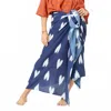 Kerri Rosenthal Roper Ikat Heart Sarong In Indigo Blue/white In Multi