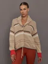 Kerri Rosenthal Shawl Collar Ker-isle Cardigan In Brown