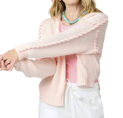 Kerri Rosenthal Sienna Cardigan In Sugar Pink