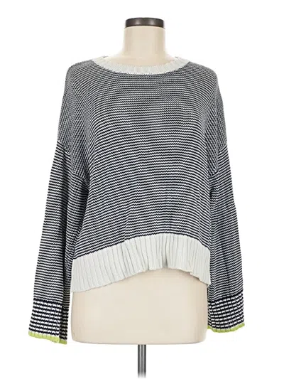 Pre-owned Kerri Rosenthal Silk Pullover Sweater In Gray