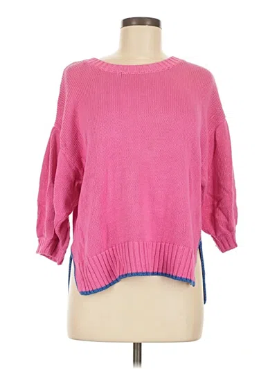 Pre-owned Kerri Rosenthal Silk Pullover Sweater In Pink