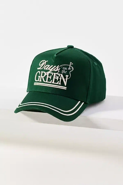 Kerri Rosenthal Sporty Prep Trucker Hat In Green