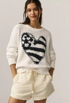 Kerri Rosenthal Stitched Boyfriend Sweater In Neutral