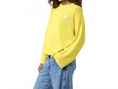 Kerri Rosenthal Summer Sweater In Sunshine Yellow