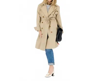 Kerri Rosenthal Sunny Side Up Trench Coat In Khaki In Neutral