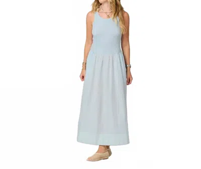 Kerri Rosenthal Tank Maxi Dress In Sea Salt In Blue