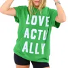 KERRI ROSENTHAL THE I HEART TEE LOVE ACTUALLY IN PARROT