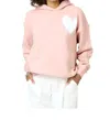 Kerri Rosenthal Unisex Boyfriend Drippy Heart Hoodie In Mauve In Pink