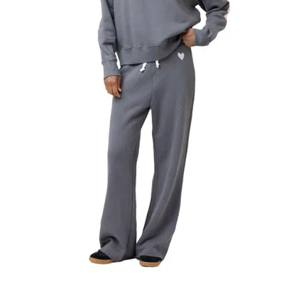KERRI ROSENTHAL WEEKEND BARB SWEATPANT IN FADED CARBON
