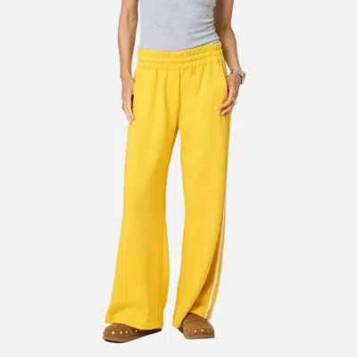 Kerri Rosenthal Weekend Palazzo Sweatpant In Golden Yellow