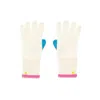 Kerri Rosenthal Women's Colorblock Cashglove In Oatmilk In Multi