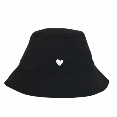 Kerri Rosenthal Women's Heart Bucket Hat In Black