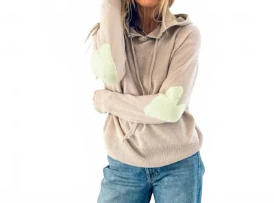 Kerri Rosenthal Women's Hoodie Imperfect Heart Sweater In Light Mushroom In Brown