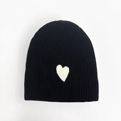 Kerri Rosenthal Women's Love Beanie In Black In Blue