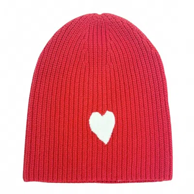 Kerri Rosenthal Women's Love Beanie In Cherry In Red