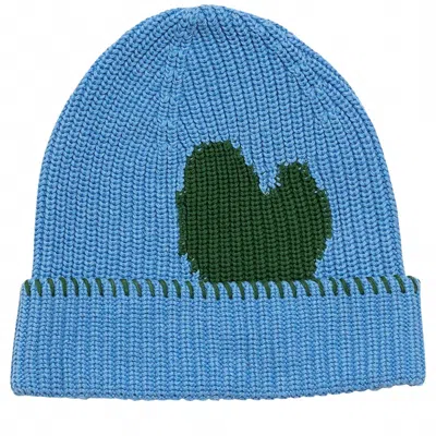 Kerri Rosenthal Women's Max Heart Beanie In Spirulina In Blue
