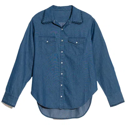 Kerri Rosenthal Women's Mia Shirt In Chambray Dark Denim In Blue