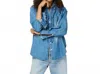 Kerri Rosenthal Women's Molly Shirt In Denim In Blue