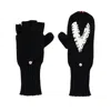 Kerri Rosenthal Women's Patchwork Heart Cashmittens In Abyss In Black