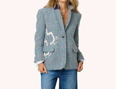 Kerri Rosenthal Workday Love Rises Blazer In Multi In Blue