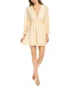 Kerrick Frilly Mini Dress In White