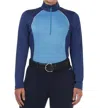 Kerrits Charisma Coolcore Long Sleeve Shirt In Cobaltique In Blue
